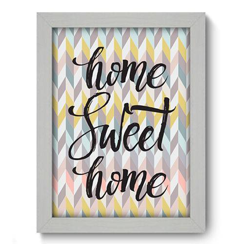 Quadro com Moldura - 19x25 - Home Sweet Home - N1147