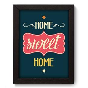 Quadro com Moldura - 19x25 - Home Sweet Home - N3146