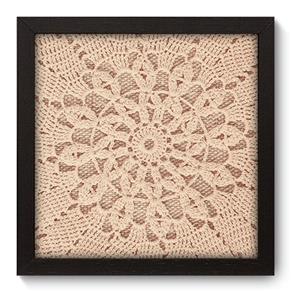 Quadro com Moldura - 22x22 - Crochet - N3053