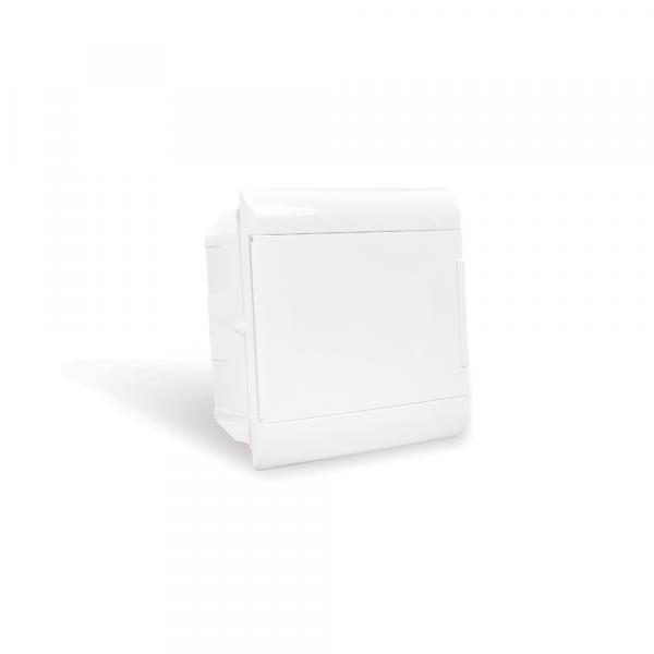 Quadro de Embutir para 8 Disjuntores DIN Branco Porta Opaca Ouro Box Steck