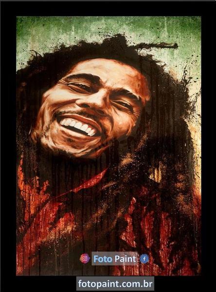 Quadro Decorativo Bob Marley - Foto Paint