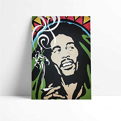Quadro Decorativo - Bob Marley Smoke - Quadro 20x30