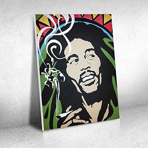 Quadro Decorativo - Bob Marley Smoke - Quadro 30x40