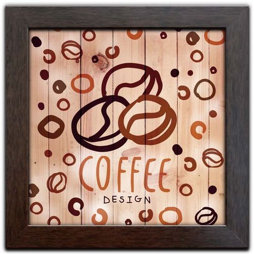 Quadro Decorativo C/ Moldura Tema Café Coffee Q-320