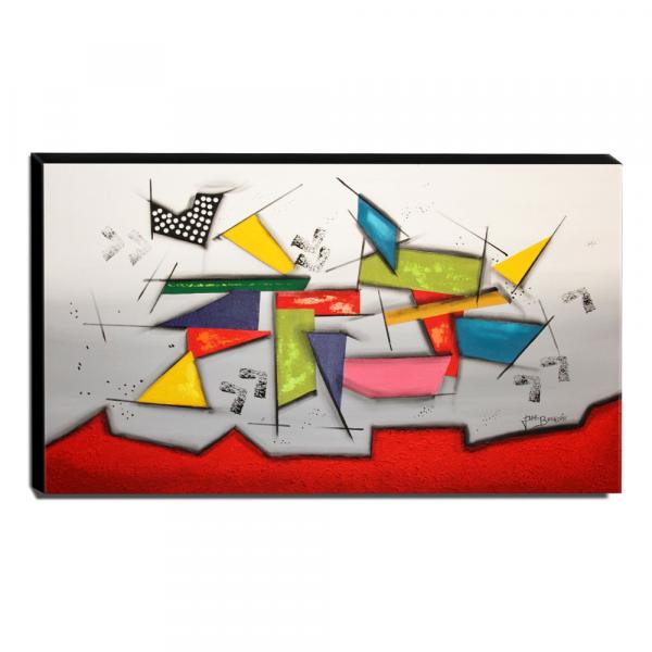 Quadro Decorativo Canvas Abstrato 60x105cm-QA-75 - Lubrano Decor