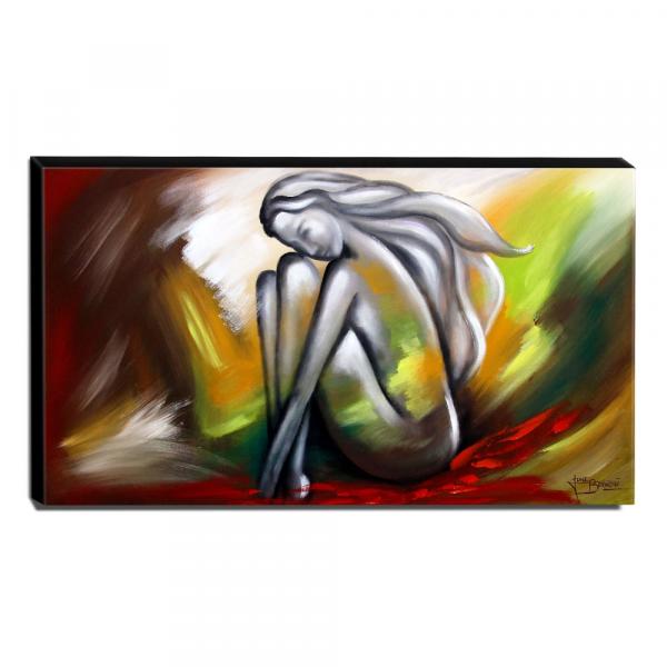 Quadro Decorativo Canvas Abstrato 60x105cm-QA-99 - Lubrano Decor