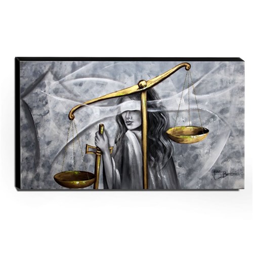Quadro Decorativo Canvas Deusa da Justiça 60X105cm-Qj9-60