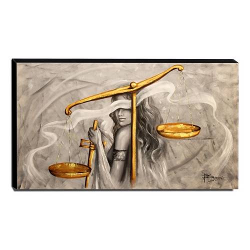 Quadro Decorativo Canvas Deusa da Justiça 60x105cm