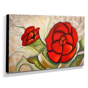 Quadro Decorativo Canvas Floral 60x105cm-QF20