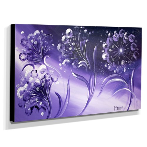 Quadro Decorativo Canvas Floral 60X105cm-Qf19