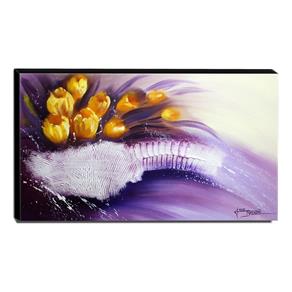 Quadro Decorativo Canvas Floral 60x105cm-QF4
