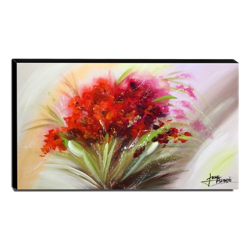 Quadro Decorativo Canvas Floral 60X105cm-Qf5
