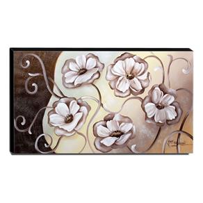 Quadro Decorativo Canvas Floral 60x105cm-QF8