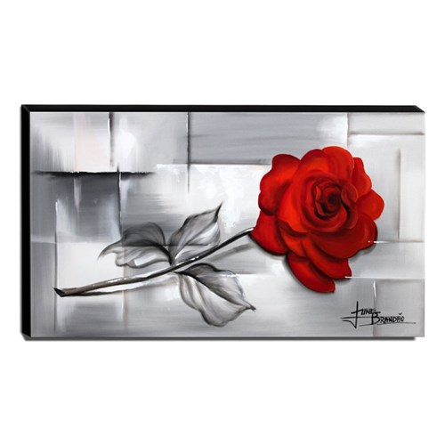 Quadro Decorativo Canvas Rosa 60x105cm