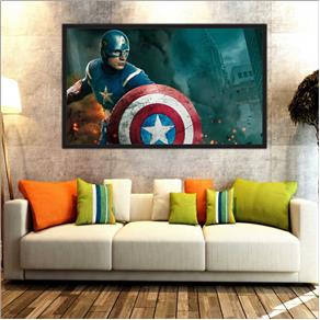 Quadro Decorativo Capitão América Avengers os Vingadores