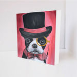 Quadro Decorativo - Dog Gentleman - Tag 16x16