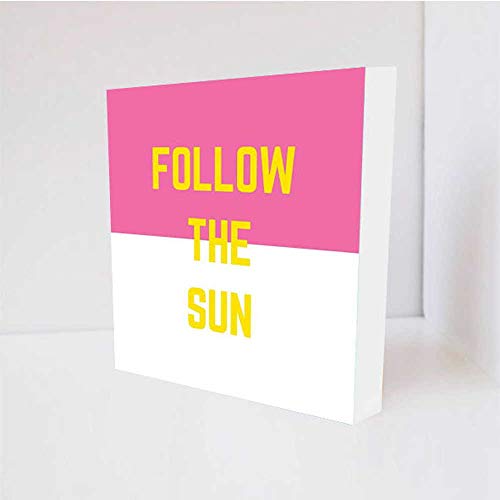 Quadro Decorativo - Follow The Sun - Tag 16x16