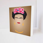 Quadro Decorativo - Frida Minimalista II - Tag 16x16