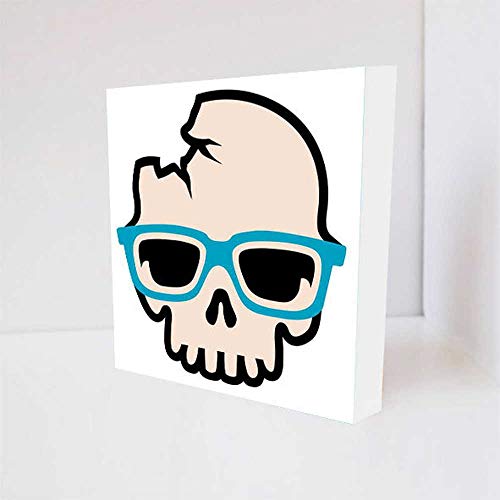 Quadro Decorativo - Geek Skull - Tag 16x16