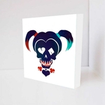Quadro Decorativo - Girl Skull - Tag 16x16