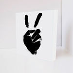 Quadro Decorativo - Hand Love Peace - Tag 16x16