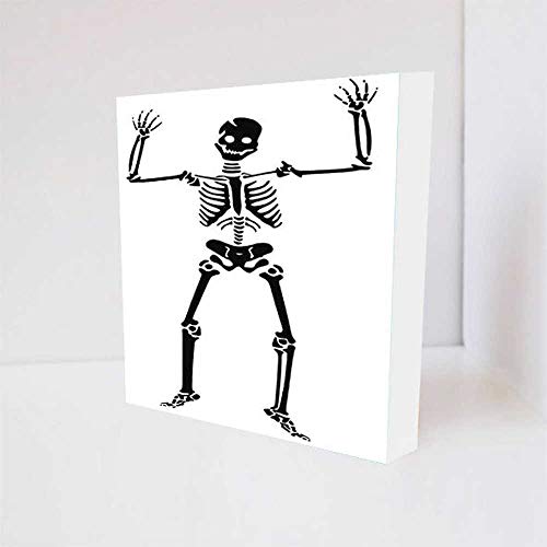 Quadro Decorativo - Happy Skeleton - Tag 16x16