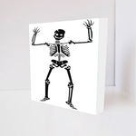 Quadro Decorativo - Happy Skeleton - Tag 16x16