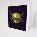 Quadro Decorativo - Hipster Skull (2) - Tag 16x16