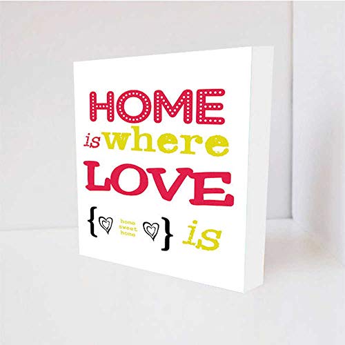 Quadro Decorativo - Home Love - Tag 16x16