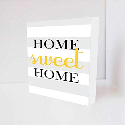 Quadro Decorativo - Home Sweet - Tag 16x16