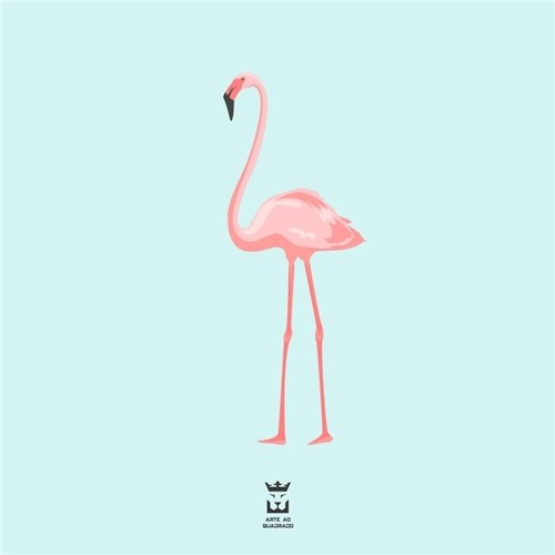 Quadro Flamingo (A4 (21x29,7 Cm), Sem Moldura)