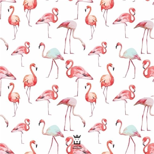 Quadro Flamingos (A4 (21x29,7 Cm), Sem Moldura)