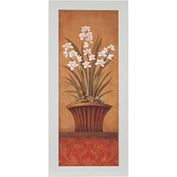 Quadro Floral com Vidro 14x29x1cm - Kapos