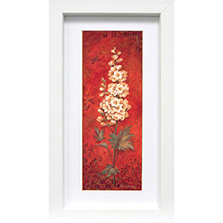 Quadro Floral com Vidro 19x34x1cm - Kapos