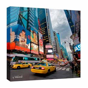 Quadro Impressão Digital Nova York 30x30cm Uniart - Colorido