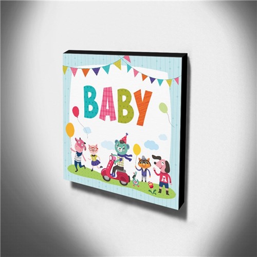 Quadro Infantil Baby Canvas 30X30cm-Inf97