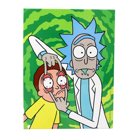 Quadro Metal Rick And Morty 2