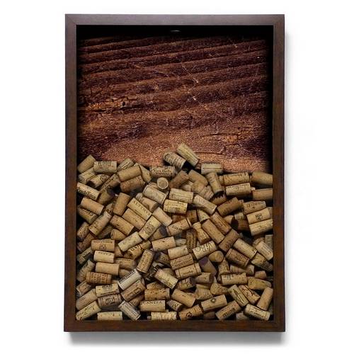 Quadro para Rolhas de Vinho 43x63cm com Moldura de Madeira - On The Wall