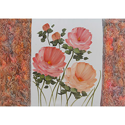 Quadro Rosas Artesanal (100x70x6cm) Uniart