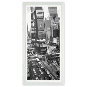 Quadro Times Square Kapos Branco 54x27cm - Branco