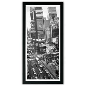 Quadro Times Square Kapos Preto 54x27cm - Preto