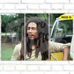 Quadro Triplo Decorativo - Bob Marley - Modelo D