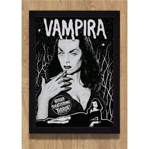 Tudo sobre 'Quadro Vampira Vintage Poster Decoração Quarto Sala'