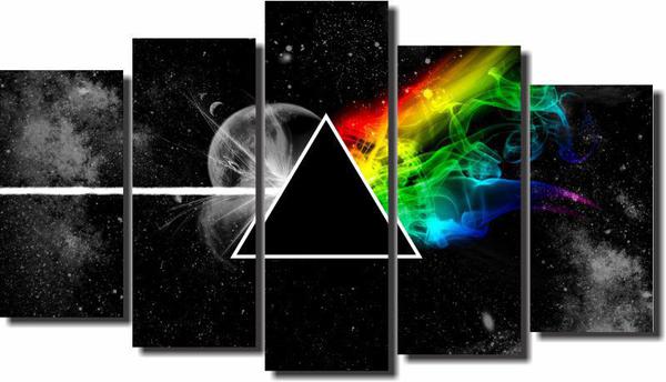 Quadros Decorativos Pink Floyd 5 Peças