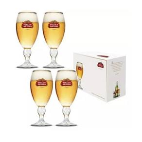 Quatro Taças Stella Artois Cálice Litografada Cerveja 250ml