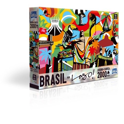 Quebra-Cabeça 2000 Peças - Brasil por Lobo - TOYSTER