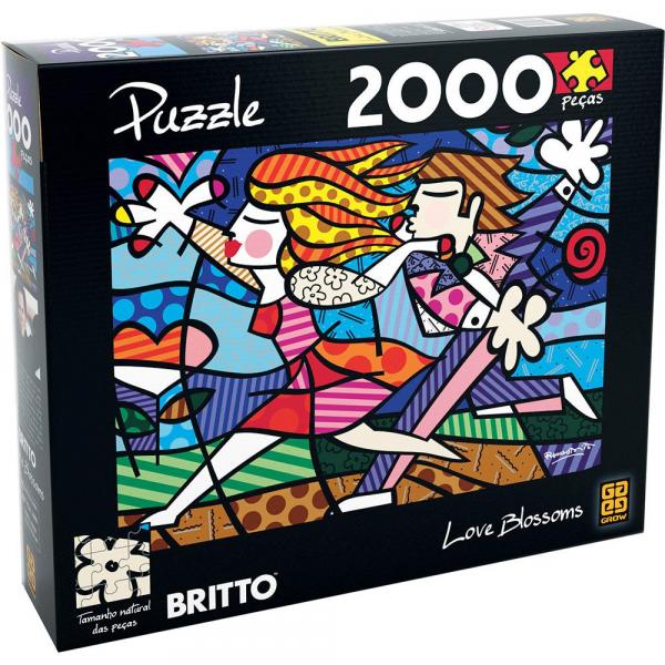 Quebra-Cabeça 2000 Peças - Puzzle Romero Britto Love Blossoms - Grow 02869