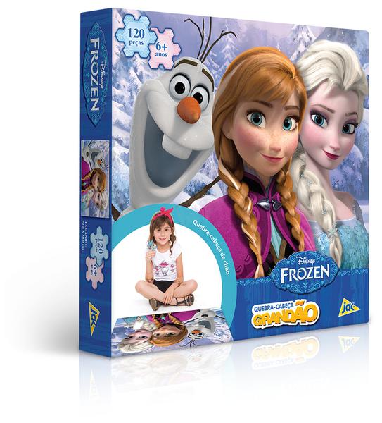 Quebra-cabeça 120 Peças Frozen Grandão - Toyster