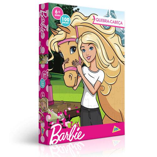 Quebra Cabeca 100 Pc Barbie no Campo 2341 Toyster