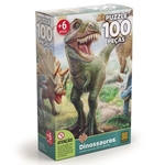 Quebra Cabeça 100 Peças Dinossauros 02660-Grow